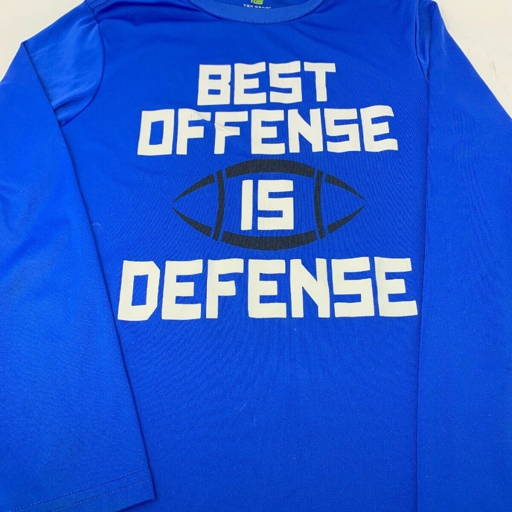 Boys Football Best Offense is Good Defense Size M